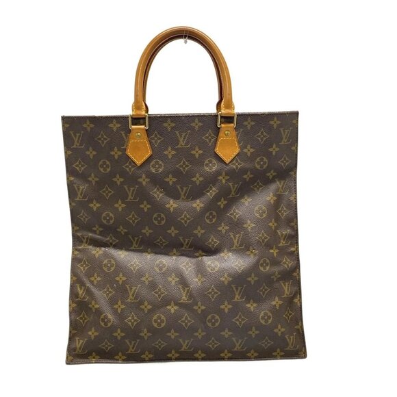 Auth LOUIS VUITTON Sac Plat M51140 Monogram - MI0958 Handbag Monogram Canvas - Picture 2 of 12